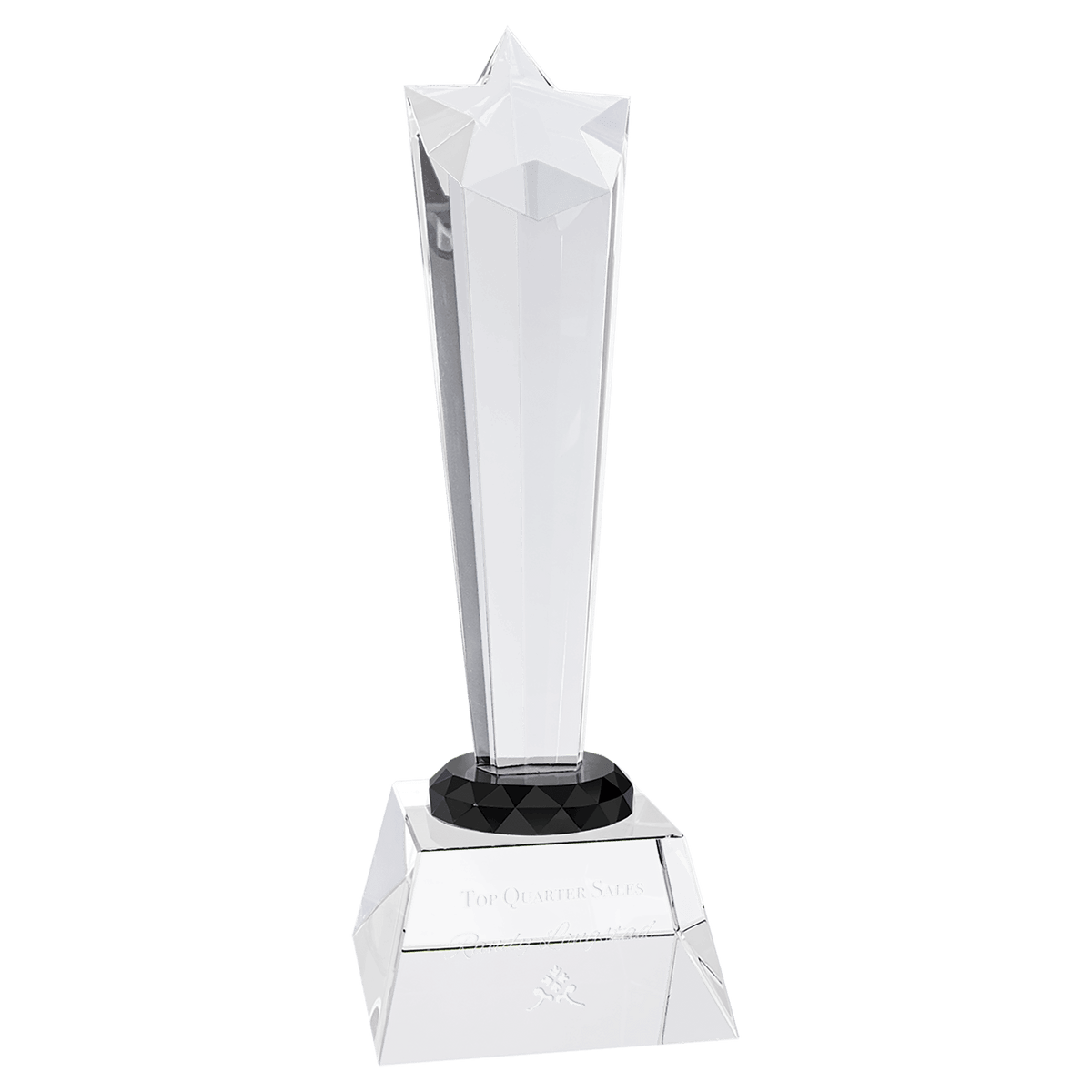 9" Crystal Rising Star with Base