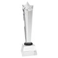 11 3/4" Crystal Rising Star with Base