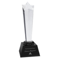 Black 9" Crystal Rising Star with Base