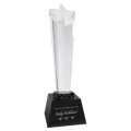 Black 10" Crystal Rising Star with Base