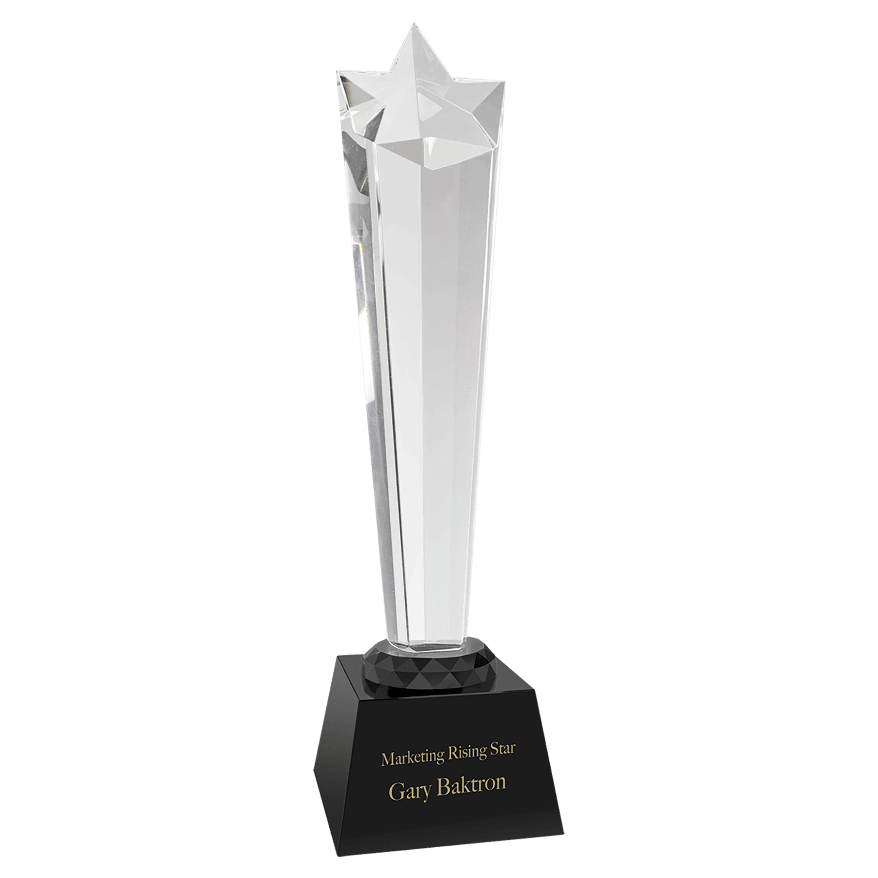 11 3/4" Crystal Rising Star with Base