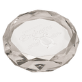3" Clear Round Crystal Paperweight