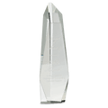 12" Clear Crystal Facet Slant-Top Tower