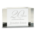 5" x 3" Clear Crystal Facet Block