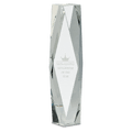 12" Clear Crystal Facet Tower