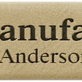 Light Brown 6 1/2" x 1" Laserable Leatherette Single Pen Case