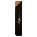 Black/Gold 6 1/4" Laserable Leatherette Pen Sleeve