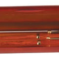 6 3/4" x 2" Rosewood Finish 2-Pen Case (Case only, pen/pencil not included)