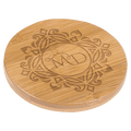 3 1/2" Round Bamboo Coaster
