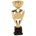 10 3/4" Gold Ribbon 2" Insert Holder Easy Cup Kit