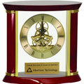 Gold 7 3/4" Executive & Rosewood Piano Finish Clock