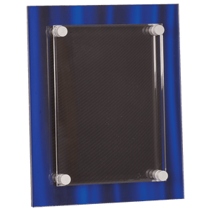 Blue 8" x 10" Velvet Stand-Off Acrylic Plaque