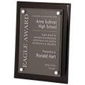 9" x 12" Black Piano Finish Floating Acrylic Plaque