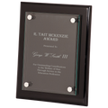 8" x 10" Black Piano Finish Floating Glass Plaque