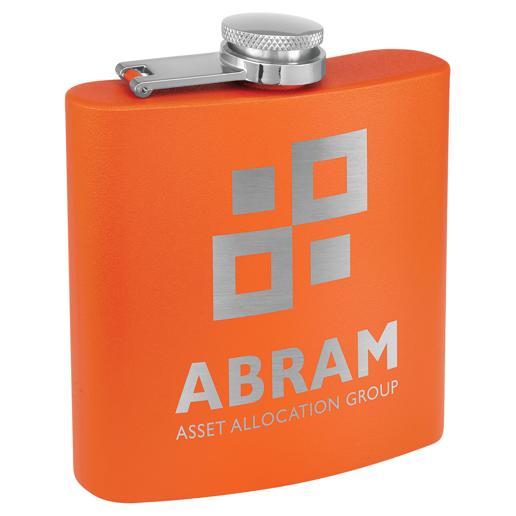 6 oz. Matte Powder Coated Laserable Stainless Steel Flask