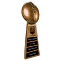 Antique Gold 15" Football Resin