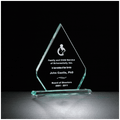 8" x 9 1/2" Diamond Series Glass Award