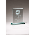 6" x 7" Premium Series Jade Glass Award