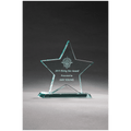 5 3/4" x 5 7/8" Star Jade Glass Award