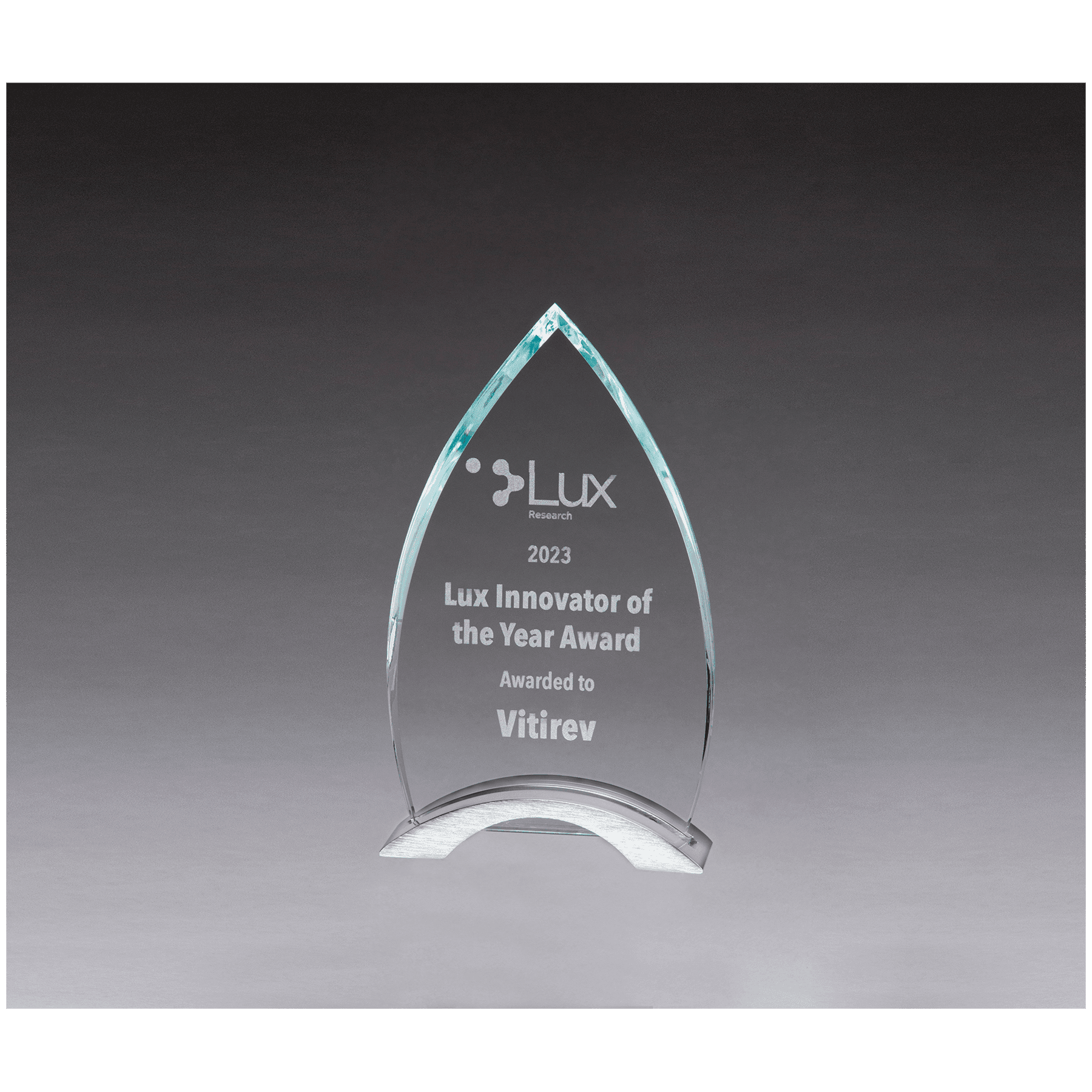 4 3/4" x 8" x 3/8" Thick Flame Series Clear Glass Top with Brushed Silver Aluminum Base