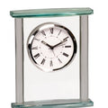 7" Square Glass Clock with Top