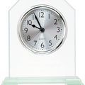 6 1/2" Clipped Corner Glass Clock