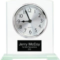 6 1/2" Square Arch Glass Clock