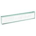 10" x 2" Jade Glass Desk Wedge