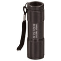 Black 3 3/8" 9-LED Laserable Flashlight with Strap