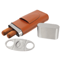 Basketball Laserable Leatherette Cigar Case with Cutter