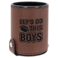 Football Laserable Leatherette Dice Cup with 5 Dice