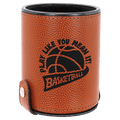Basketball Laserable Leatherette Dice Cup with 5 Dice