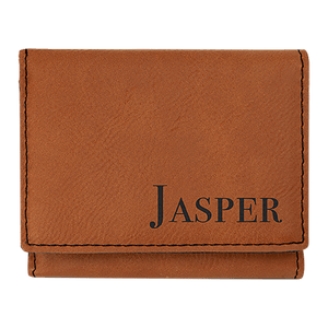 Rawhide 3" x 4" Laserable Leatherette Trifold Wallet