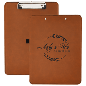 Rawhide 9" x 12 1/2" Laserable Leatherette Clipboard