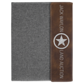 9 1/2"x12" Rustic/ Canvas Portfolio w/Notepad