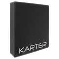 11" x 11 1/2"/Siver Laserable Leatherette 3 Ring Binder with 2" Slant D Rings
