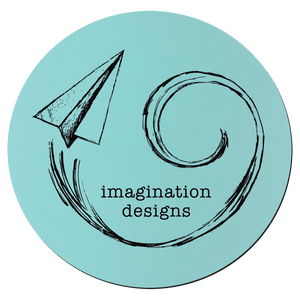 Teal/Black 3 3/4" Round Silicone Coaster