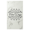 5 1/4" x 8 1/4" Marble Laserable Leatherette Sketch Book with Unlined Notepad