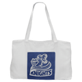 19" x 12" Bag with 5" Blue/Silver Laserable Leatherette Gusset