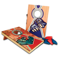 Full Color Customized Wood Mini Bean Bag Toss Game with Handle for Carrying