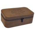Dark Brown 7 1/2" X 4 1/2" Laserable Leatherette Jewelry Box