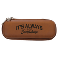 7" x 2 1/2" x 1 3/4" Rawhide Leatherette Smoke Case
