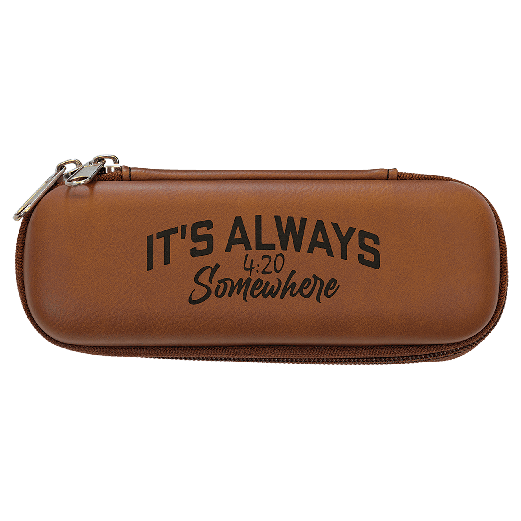 7" x 2 1/2" x 1 3/4" Rawhide Leatherette Smoke Case