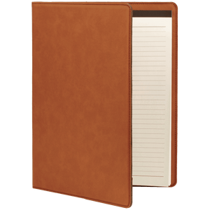 Rawhide 9 1/2" x 12" Laserable Leatherette Portfolio with Notepad