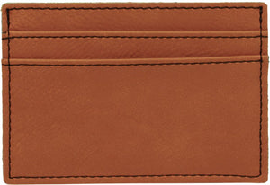 Rawhide 4" x 2 3/4" Laserable Leatherette Wallet Clip