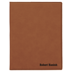 Rawhide 7" x 9" Laserable Leatherette Small Portfolio with Notepad