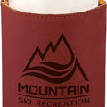 3 3/4" Rose Laserable Leatherette Beverage Holder