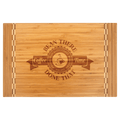 18 1/4" x 12" Bamboo Cutting Board with Butcher Block Inlay