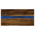 18"x 9" Acacia with Blue Pearl Resin Serving Board