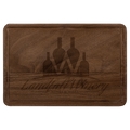 9" x 6" Walnut Cutting Board with Drip Ring